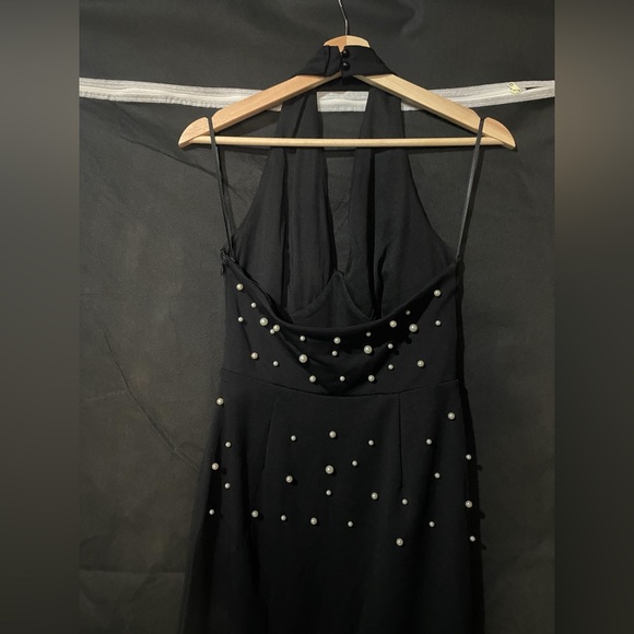 Halter Pearl Maxi Dress - Picture 5 of 6